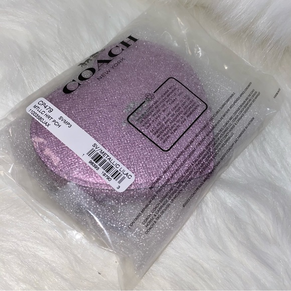 Coach π heart coin case New - Picture 3 of 9